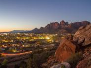 Scenic Landscape Photo Taken at Dusk